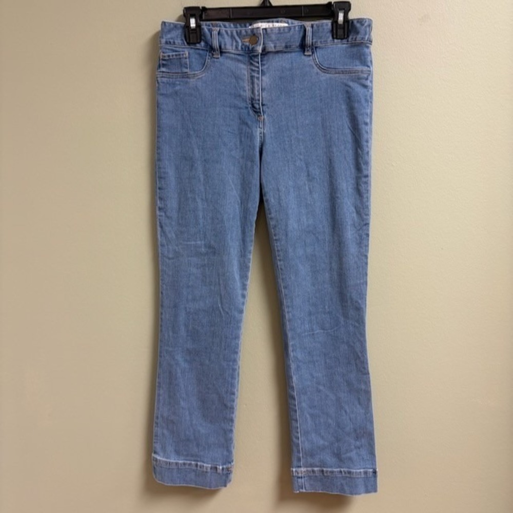 Veronica Beard Womens Straight Jeans Size 8 Made in USA Stretch Casual Boho